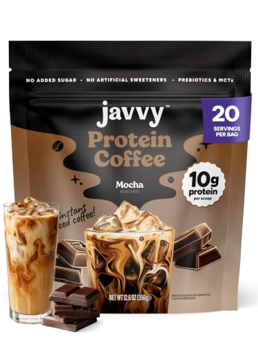 Javvy Protein Coffee for Cold Brew &amp; Iced Coffee, Chocolate Mocha