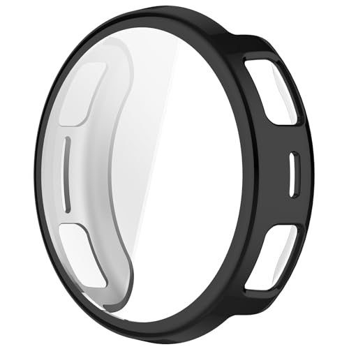 [CYBERGARAGE] For Amazfit Active 3 Premium �P�[�X Active3 �J�o�[ ���b�L/�N���A �t���ی� �t�B������� �ی�P�[�X/�J�o�[ TPU �ϏՌ��P�[�X/�J�o�[(�u���b�N)