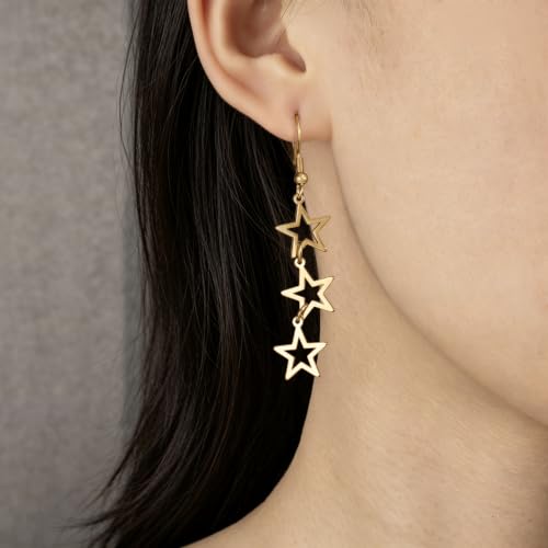 Plikin Star Y2K Earrings for Women Drop & Dangle Jewelry Gifts for Women by Plikin - Used condition - Image 8