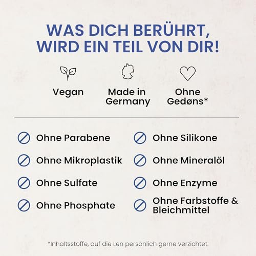Jean & Len Universalwaschmittel Wasserlilie & Hibiskus, Fasertiefe Reinigung, mit Fleck-Weg-Effekt, mit pflanzenbasierten Tensiden, ohne künstliche Farbstoffe, Waschmittel vegan, 1 L 5