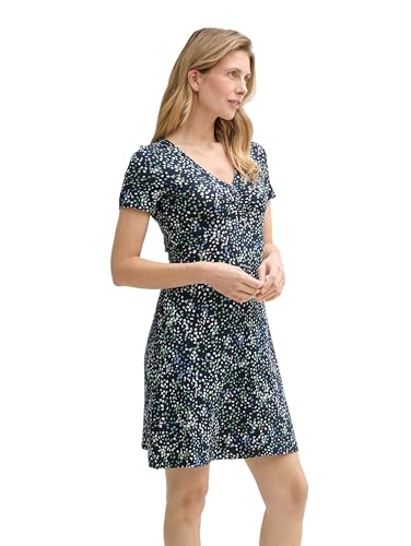Tom Tailor Damen 1045309 Kleid, 37369 - Multicolor Navy Dot Structure, 34 EU – Ansicht 5