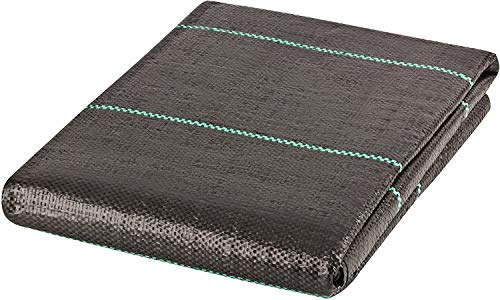JARDINLIFE 2x10 Paquete Mallas antihierbas, Negro