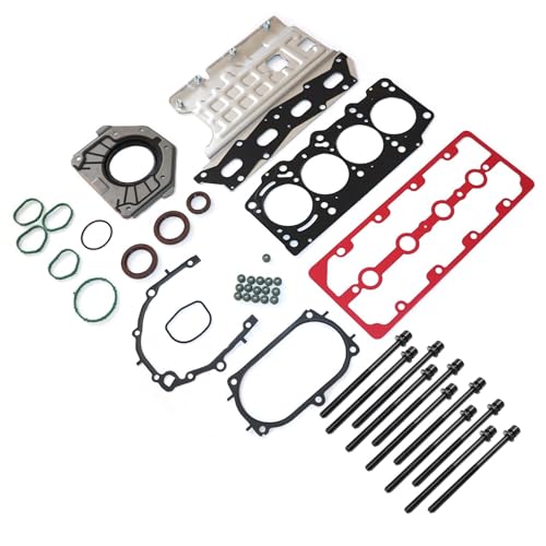 Image of GXARTS Engine Head Gasket with Bolts Set 6389457 ES72267 Compatible with Fiat 500 500L 500X 1.4L SOHC L4 2009 2010 2011 2012 2013 2014 2015 2016 2017 2018 2019 2020