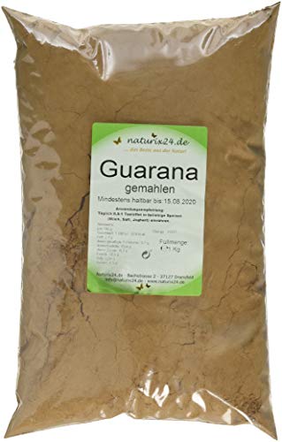 Preisvergleich Produktbild Naturix24 Guarana Pulver, 1er Pack (1 x 1 kg)