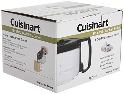 Cuisinart Dcc-450Brc 4-Cup Replacement Stainless Steel Carafe, Silver #TOP5