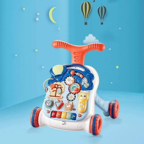Q-FQRM Lauflernwagen für Babys |Multifunktionale Lauflernhilfe mit Licht, Musik und Spielen,Höhenverstellbar, Abnehmbare Baby Walker für 9-36 Monate - Image 8