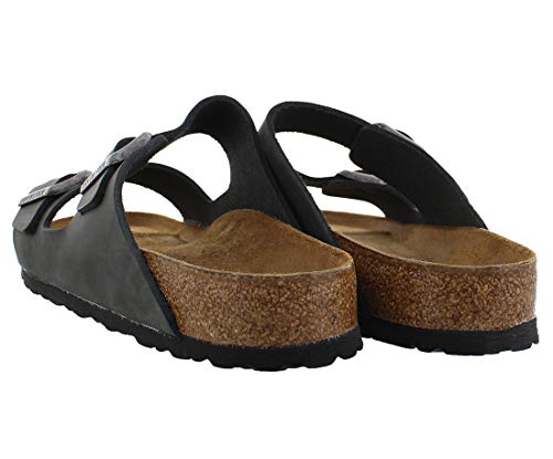 Birkenstock Arizona SFB Oiled-Leather Unisex Shoes Size 13, Color: Black2