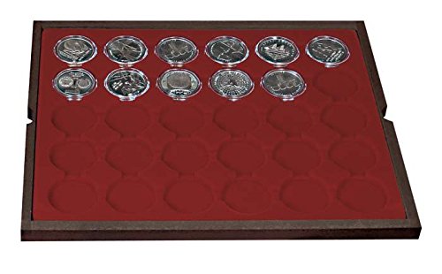 Coffret bois massif Lindner 2494-9, le cadeau pour numismate - 4