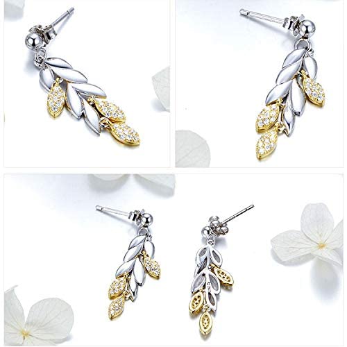 Boucles d'oreilles de blé artisanales bijoux dorés de haute précision - 3