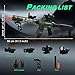 Large Electric Gel Ball Blaster,Full Kit, Electric Splatter Gun in Transparent Green,Outdoor Toy for Ages 14+