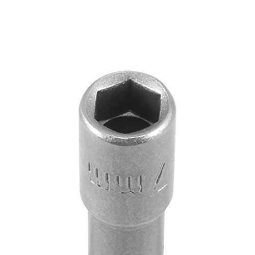 Uxcell 1/4" Quick-Change Hex Shank 7Mm Nut Setter Driver Drill Bit, 65Mm Length, Metric No-Magnetic #TOP3