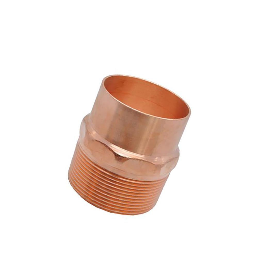 1/4" 3/8" 1/2" 3/4" 1" -4" Male to Solder Cup Connector Copper End Feed Coupling Plumbing Fitting Coupler for Air Condition(ID 12mm to 3I8 Inch) Brass Hose
