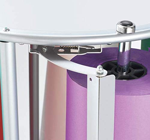 Angeles Mobile 36 Inch 5 Paper Roll Cutter Storage Holder Floor Steel Rack Dispenser Stand Cart #TOP3