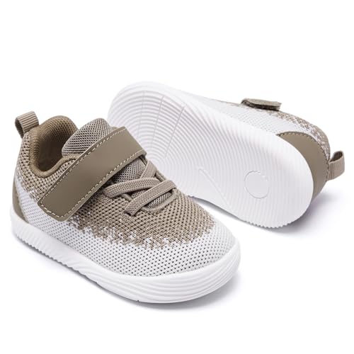 Image of MORENDL Toddler Sneakers Baby Boys & Girls Barefoot Shoes Lightweight Breathable Walking Running Tennis Athletic Sport Shoes