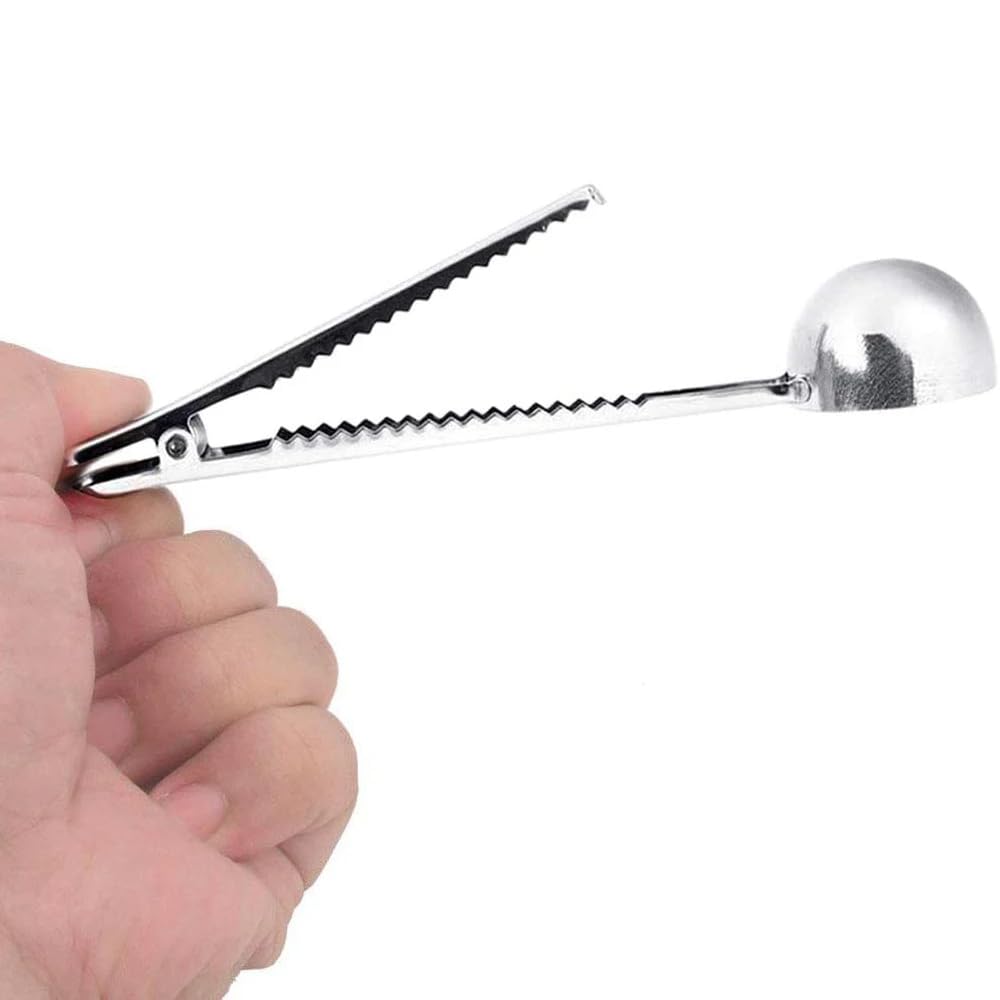 3Pcs multifunzione in acciaio inox caffè scoop con clip caffè tè misurino 1 tazza di caffè macinato cucchiai dosatori 3pc