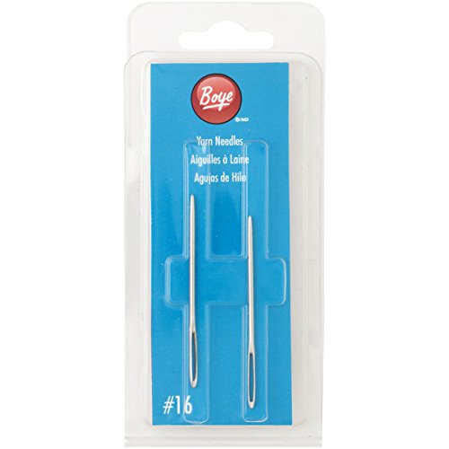 Aiguilles à tricoter en acier Boye 7506 taille 16, fournitures de mercerie pour fils fins