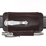 VIPERAED PJ33 Leather Knife Sheaths for Belt, Pocket Knife Holster, Pocket Knife Sheath, Horizontal