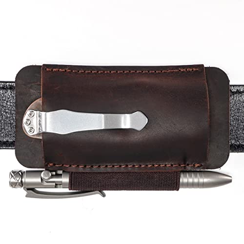 Viperaed Pj33 Leather Knife Sheaths For Belt, Pocket Knife Holster, Pocket Knife Sheath, Horizontal Leather Knife Belt Holder #TOP23