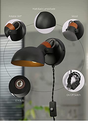 Lámparas de pared JCAKES led blanco iluminación pasillo y estudio 6
