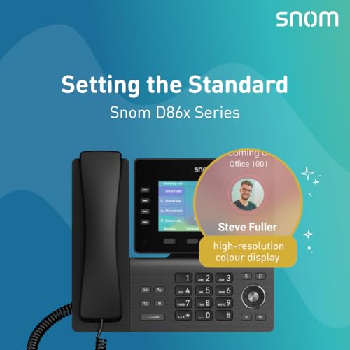 Teléfono IP Snom D862 con pantalla color de 5 pulgadas miniatura 5