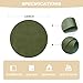 Artoid Mode Olive Green Faux Leather Placemats Set of 4, 15 Inch Waterproof Wipeable Heat Resistant Vinyl Place Mats, Reversible Table Mats for Kitchen Dining Decor