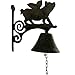 Rustic Metal Wall Mount Flying Pig Door Call Bell Farm Garden Yard Patio Decor