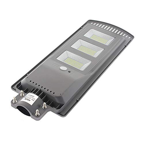 DK Multitec 90W lampadaire solaire à LED + télécommande éclairage extérieur lampe de rue solaire spot parking jardin (K6000)