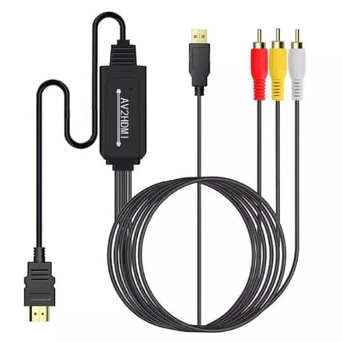 Cable AV a HDMI de 1,8 m para conectar consolas antiguas al televisor del salón 1080P