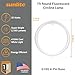 Sunlite 05030 FC12T9/CW T9 Round Fluorescent Circline Lamp, 32 Watts, 2100 Lumens, 4100K Cool White, RoHS Compliant, G10Q 4-Pin Base, 1 Pack