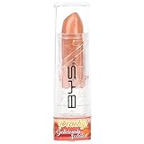 BYS Scented Peachy Lipstick Soft Pink, bold statement lips uper-silky and richly pigmented formulation is longwearing and glides smoothly onto lips texture comfortable wear on lips no fade or flake