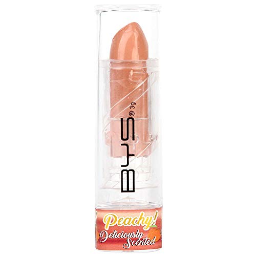 BYS Scented Peachy Lipstick Soft Pink, bold statement lips uper-silky and richly pigmented formulation is longwearing and glides smoothly onto lips texture comfortable wear on lips no fade or flake