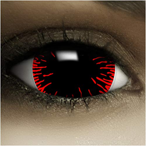 Lentillas de color "Mini Sclera Hangman" + cápsulas de sangre artificial +...