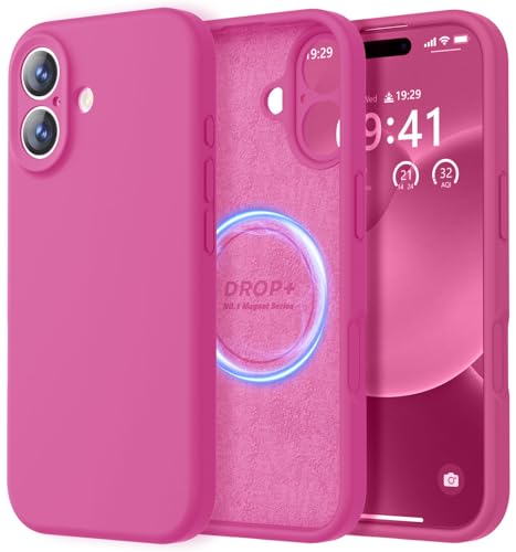 Image of LOVE 3000 Designed for iPhone 17 Case, Premium Silicone [Compatible with Magsafe][Soft Anti-Scratch Microfiber Lining] Shockproof Protective Phone Case for Men Women 6.3 inch, Pitaya