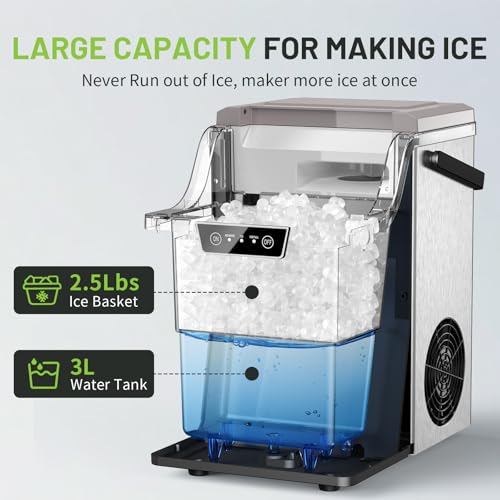 KEENSTAR ZB-05 Nugget Ice Maker – 40 lbs/day, Quiet & Compact — view 9