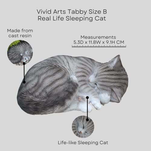 Vivid Arts Tabby Size B Real Life Sleeping Cat