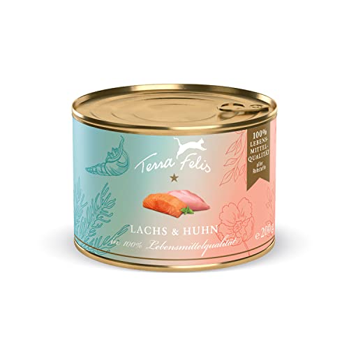 Produktbild von TERRA FELIS Lachs & Huhn Multi-Protein Nassfutter - 12 x 200 g