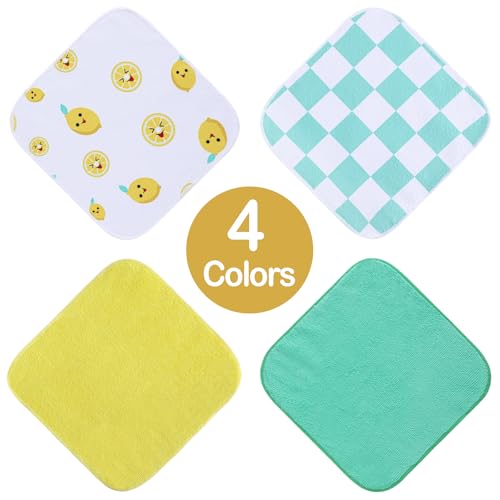 Image of Viviland Baby Washcloths 24 Pack, Toddler Wash Cloths for Bath, Super Soft & Absorbent Bath Towel for Newborn and Infants, Baby Towels Care for Baby's Sensitive Skin