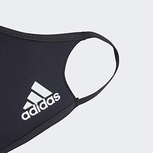 Miniatura 4 de adidas Fundas faciales paquete de 3, negro, X-SmallSmall (paquete de 3), Negro -