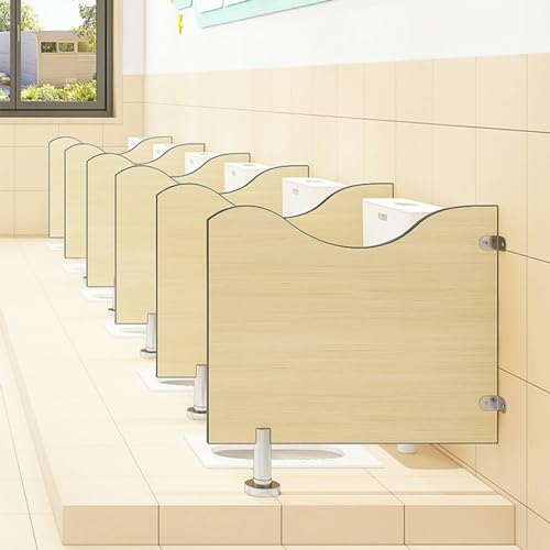 OWOHYG Mampara de baño para urinario Infantil, mampara de baño para Hombres, mampara de baño para Suelo, mampara de baño con Deflector, mampara de privacidad para urinario Infantil, 60 x 70 cm