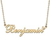 HUAN XUN Collares de nombre con colgante inicial personalizado para mujeres y niñas en plata dorada