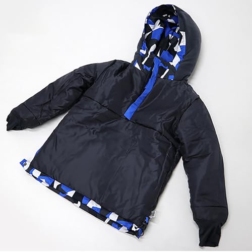 Kids Fleece Lined Thicken Windbreaker Lightweight Waterproof Hooded Jacket Boys Girls Winter Outwear Snow Raincoat4