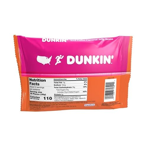 Dunkin Donuts Iced Coffee Jelly Beans 13 oz. Bag