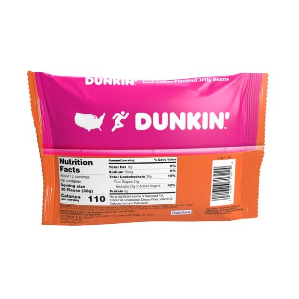 Dunkin Donuts Iced Coffee Jelly Beans 13 oz. Bag