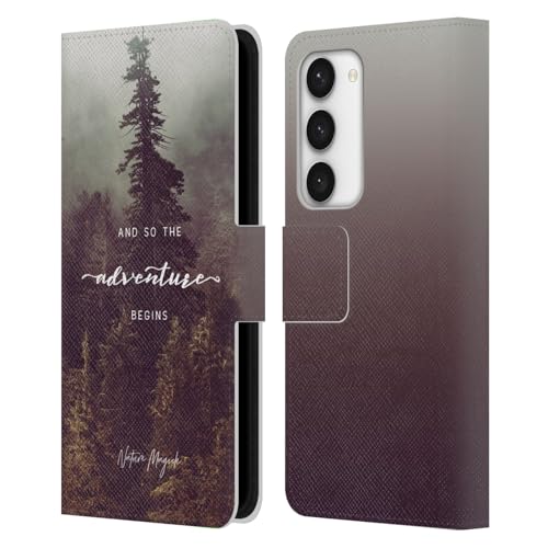 Étui portefeuille Galaxy S23 5G Nature Magick en cuir