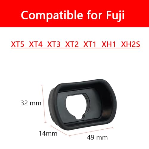 Visor ocular EC-XT L compatible con Fuji XT5 XT4 XT3 XT2 XT1 XH1 XH2S copa de goma suave 3