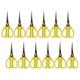 Zenport ZS109B Ergonomic Bent Handle Deluxe Bud Trimming Scissors for Garden, Fruits and Grapes, 6.5-Inch