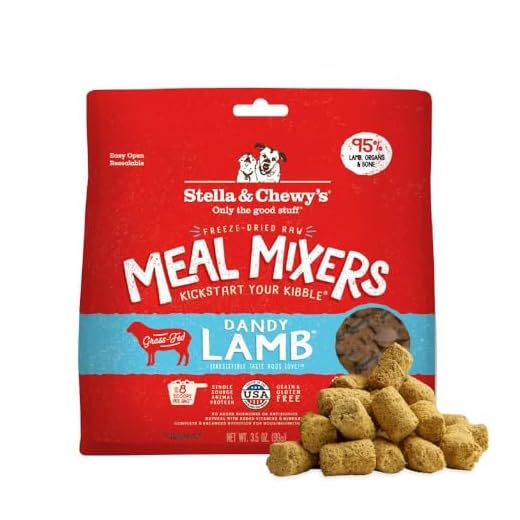Stella & Chewy's Freeze-Dried Raw Lamb Meal Mixers- Dog Food Topper and Mixer - Made with 95% Grass-Fed Lamb, Organs & Bone - Perfect for Picky Eaters - Grain-Free - 3.5 oz