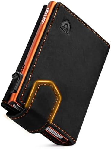 LORZOR Men Wallet Slim Magnetic Closure with Coin Pocket, Card Wa...