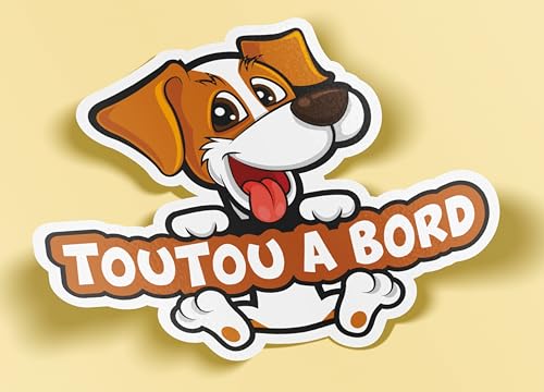 SC ® - Sticker/Autocollant - Toutou à Bord - Modèle unique - Fabrication Française