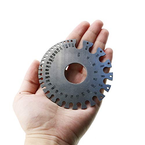 Calibrador de alambre y diámetro de acero inoxidable miniatura 4